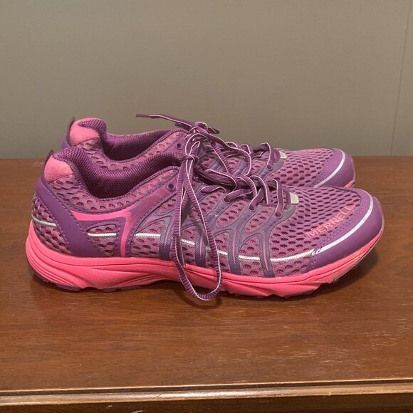 Merrell Women's Purple and Pink Mix Master Move Glide Running Shoes Size 8.5 EUC - Picture 5 of 6